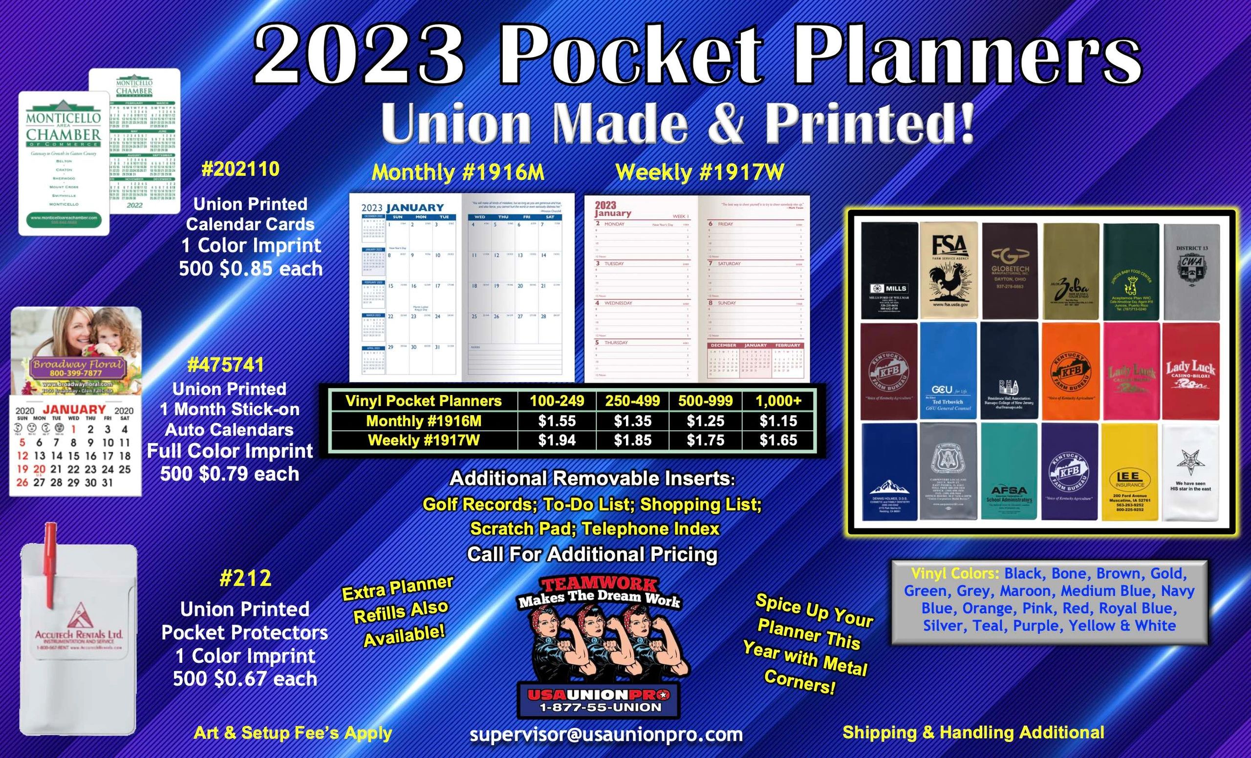 Pocket Planners USA Union Pro